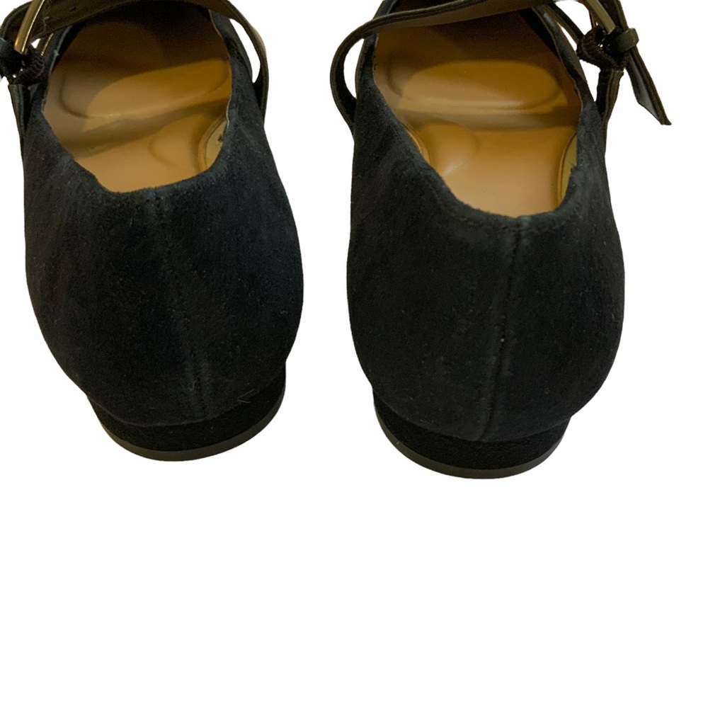 AEROSOLES Black Pointed Flats with Strap - Picture 5 of 10
